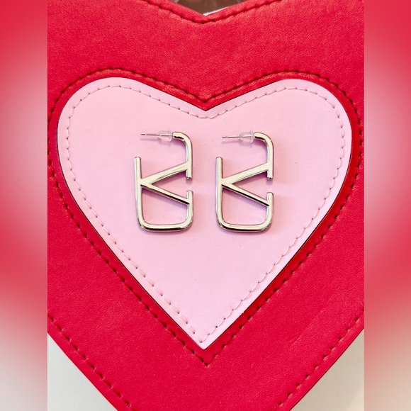 Jewelry - Silver or Gold V Logo Earrings
